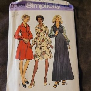 Simplicity 70s Dress Pattern